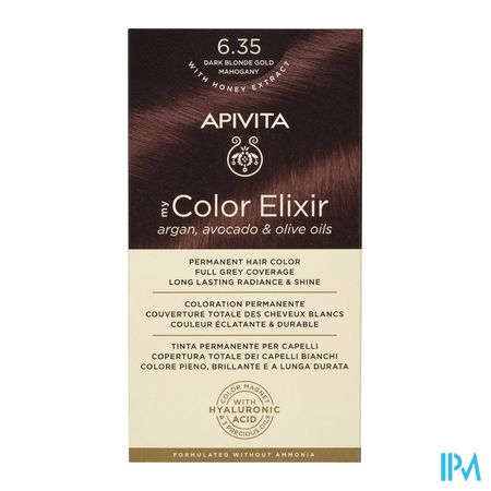 Apivita My Color 6.35 Dark Blonde Gold Mahogany 2 1