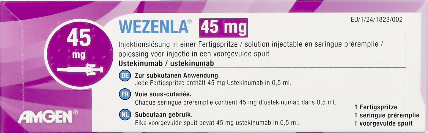 Wezenla 45mg Opl Inj Voorgevulde Spuit 0,5ml 4