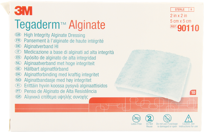 Tegaderm Alginate Steril 5cmx 5cm 10 90110 1