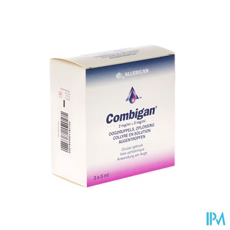 Combigan Oogdruppels Opl 3 X 5ml