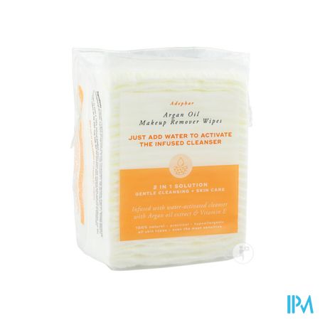 Adephar Make-up Remover Wipes 2in1 Argan 40