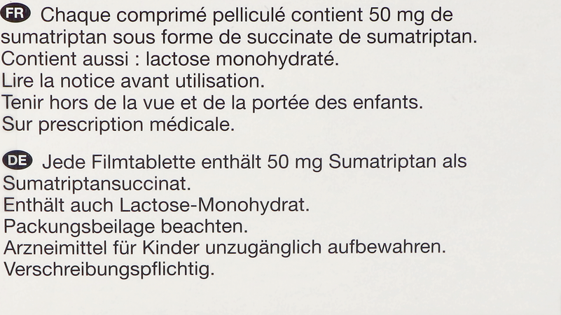 Sumatriptan Viatris 50mg Comp Pell 48 4