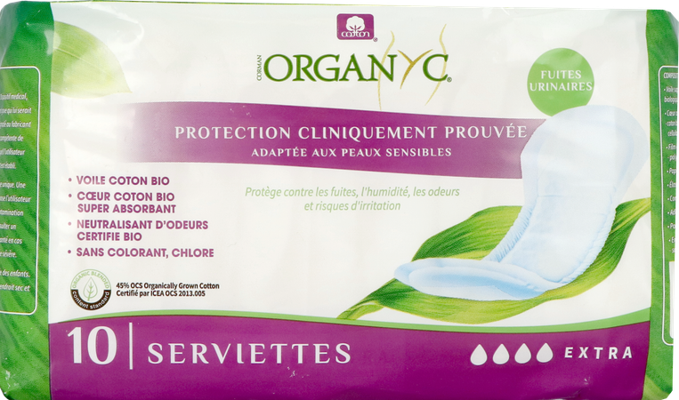 Organyc Verband Urineverlies Extra 10 1