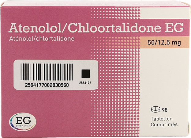 Atenolol Chlortal EG Tabl 98X50Mg/12,5Mg 1