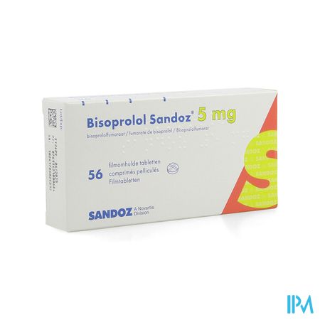 Bisoprolol Sandoz 5mg Tabl 56 X 5mg