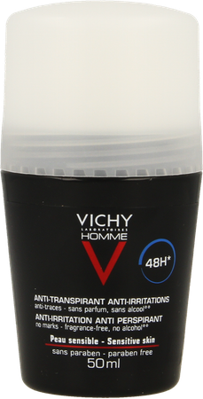 Vichy Homme Deo Gev Huid 48u Roller 50ml 2