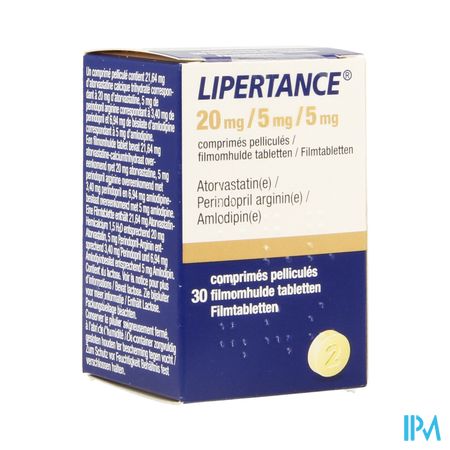 Lipertance 20mg/ 5mg/ 5mg Filmomh Tabl 30