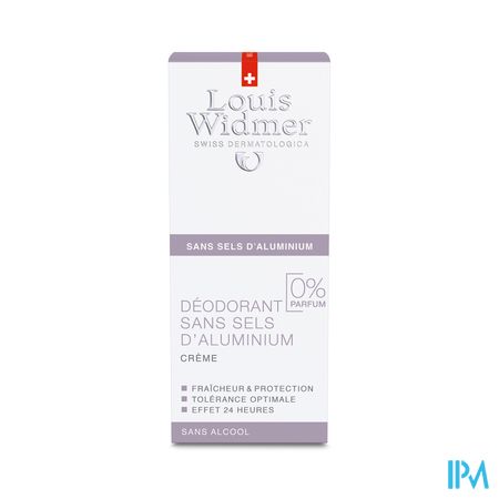 Widmer Deo Creme Zonder Aluminium N/parf 40ml