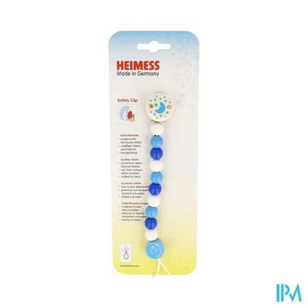 Heimess Fopspeenketting Hout Blauw H9216