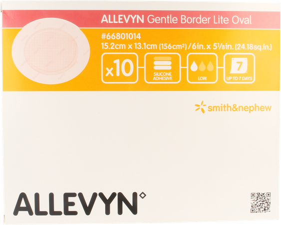 Allevyn Gentle Border Lite Oval Large 10 66801014 1