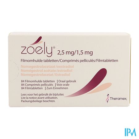 Zoely 2,5mg/1,5mg Filmomh Tabl 84 2