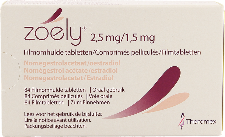 Zoely 2,5mg/1,5mg Filmomh Tabl 84 2