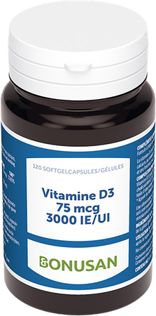 Vitamine D3 75mcg/ 3000 Ie Softcaps 120 Bonusan 3