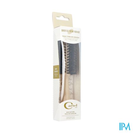 Cartel Brosse 1/2ronde Bois Blanc B8