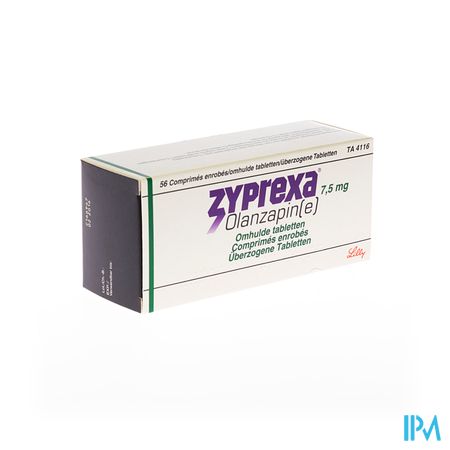 Zyprexa Comp Enrobe - Omhulde Comp 56 X 7,5mg