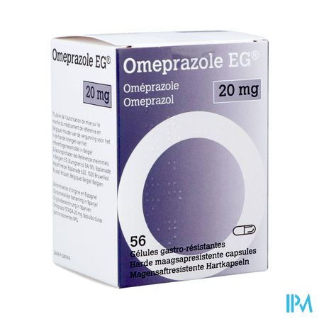 Omeprazole Eg 20mg Orifarm Maagsapresist Caps 56