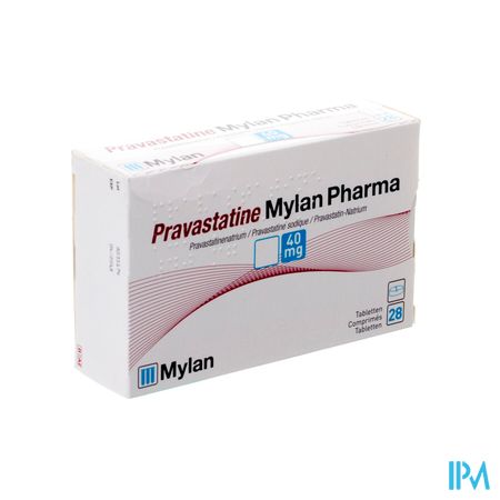 Pravastatine Viatris 40mg Tabl 28