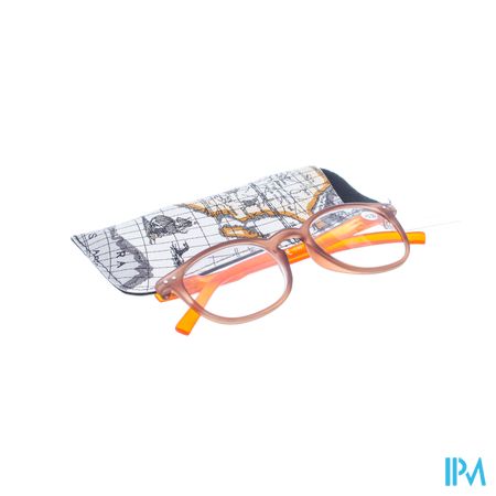 Pharmaglasses Lunettes Comp. +3.50 Brown/orange