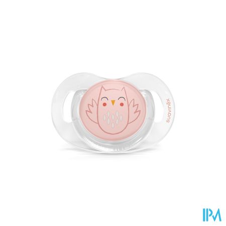 Suavinex Bonhomia Soother Sili. Rev 0/6m Owl Pink 3