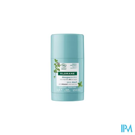 Klorane Gezicht Munt Aquatic Masker Stick 25g 2