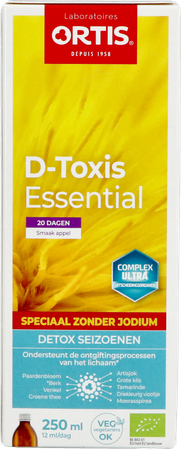 D Toxis Essential Zonder Iodium Appel Bio 250ml 4