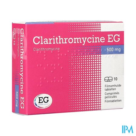 Clarithromycine EG Tabl 10X500Mg