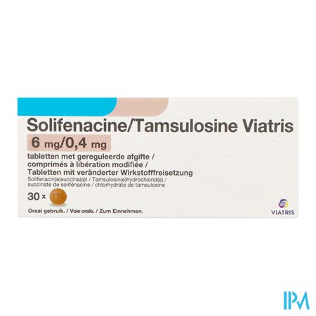 Solifenacine/tamsulosine Viatris 6/0,4 Tabl 30 Ud 1