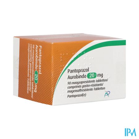 Pantoprazol Aurobindo 20mg Maagsapresist. Comp 98