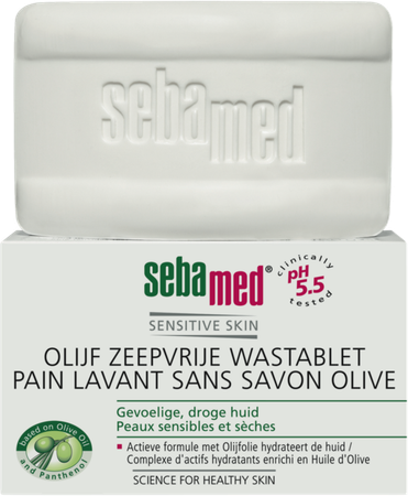Sebamed Zeepvrij Wastablet Olijf 150g 1