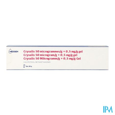Crysalis 50mcg 0,5mg/g Gel Tube 60g 3
