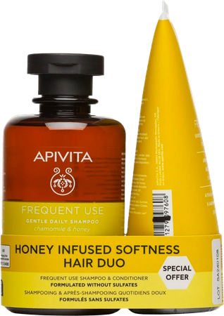 Apivita Moisturizing Shampoo 250ml + Condit. 150ml 1