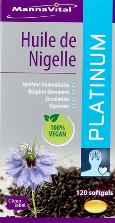 Mannavital Huile Nigelle Softgels 120 4