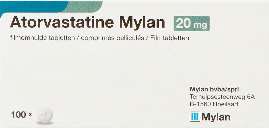 Atorvastatine Viatris 20mg Comp Pell 100 Blister 1