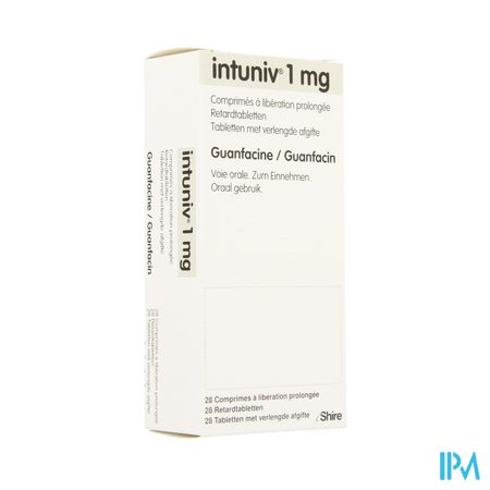 Intuniv 1mg Verlengde Afgifte Comp 28 X 1mg