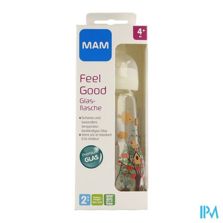 Mam Zuigfles Glas Feel Good 260ml Unisex 1
