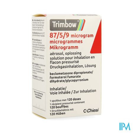 Trimbow 87/5 /9mcg Aerosol Opl Inhal. Fl 1 (120d)