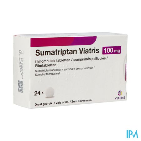 Sumatriptan Viatris 100mg Filmomh Tabl 24