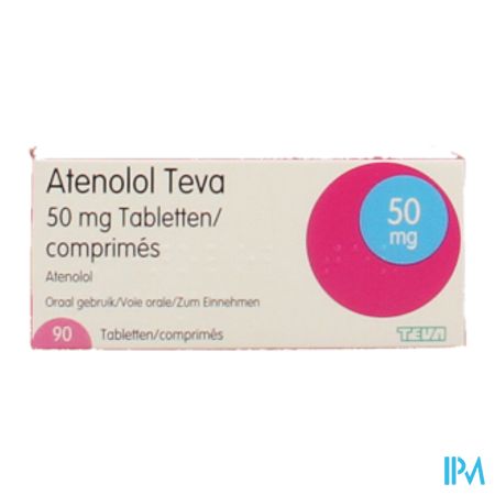 Atenolol Teva Comp Enrob 90x 50mg 4