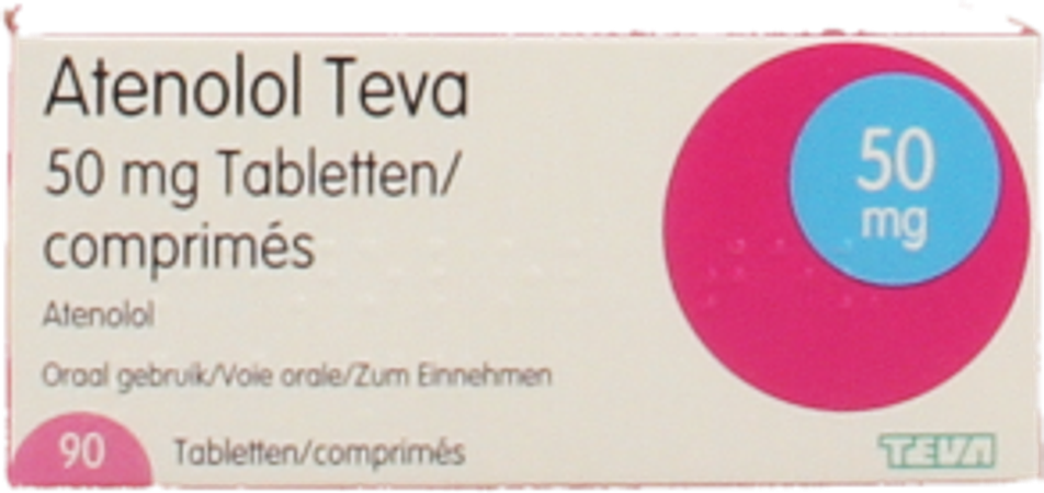 Atenolol Teva Comp Enrob 90x 50mg 4