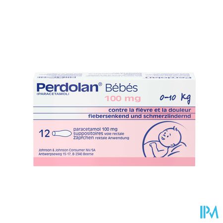 Perdolan Supp Baby 12x100mg