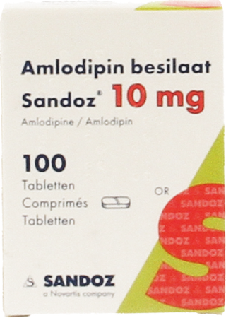 Amlodipine Besilaat Sandoz Pot C0mp 100x 5mg 3