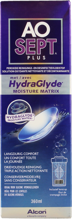 Aosept Plus Met Hydraglyde 1x360ml + 1 Lenscase 1