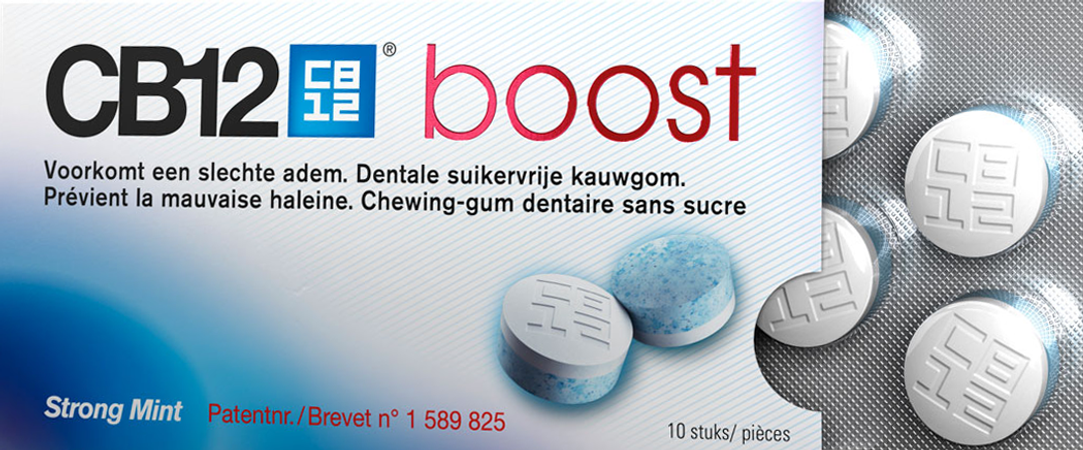 Cb12 Boost Chewing Gum Strong Mint S/sucre 10