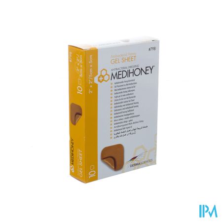 Medihoney Pans Gel Miel A/bacterien 5x 5cm 10