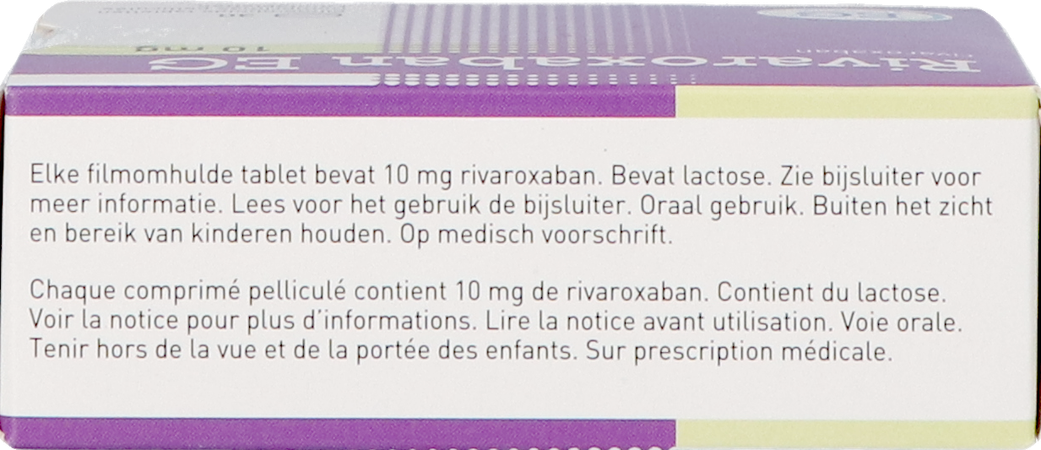Rivaroxaban EG 10Mg Comp Pell 30 3