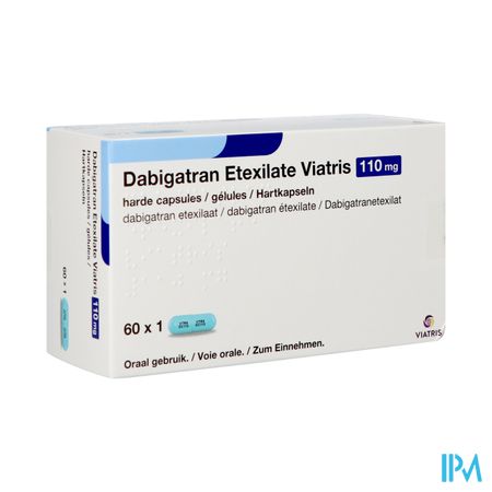 Dabigatran Etexilate Viatris 110mg Harde Caps 60