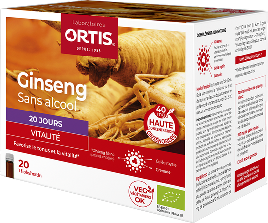 Ortis Ginseng Bio S/alcool 20x15ml 3