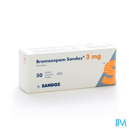 Bromazepam Sandoz Comp 50 X 3mg