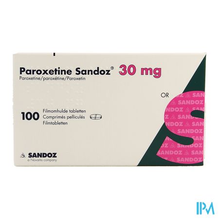 Paroxetine Sandoz 30mg Impex. Filmomh Tabl 100 Pip 1