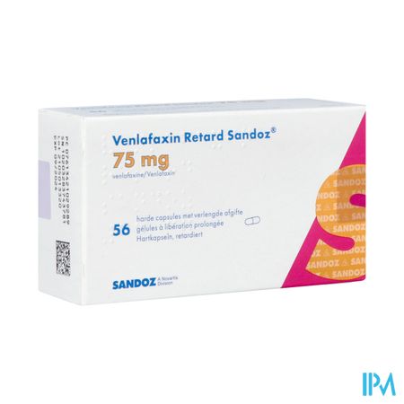 Venlafaxin Retard Sandoz 75,0mg Verl.afg. Caps 56